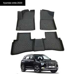 Professional Manufacture Safety Leather Tpe Car Floor Mat Carpets for Hyundai Creta 2020