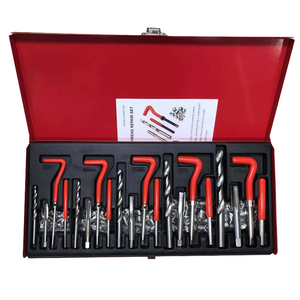 131Pcs HSS khoan bit M5 M6 M8 M10 M12 vòi ren chèn cài đặt công cụ thiết lập chủ đề sửa chữa Kit - Product Image 1