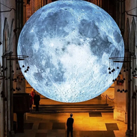 Ballon lunaire gonflable de 10 pieds avec lumières LED, ballon planétaire pour la décoration d'événements et de fêtes, usage commercial