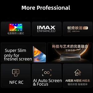 โปรเจคเตอร์ Starlight S1 Pro 4K Native UHD UST เลเซอร์สีเต็มรูปแบบ คอนทราสต์สูง มัลติฟังก์ชั่น WIFI โฮมโปรเจคเตอร์ S1 Pro Vidda C2 - Product Image 6