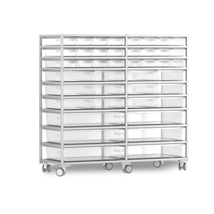Armadio per rettili in alluminio resistente serie 45L 2.0, rack per allevamento di serpenti, gechi e draghi barbuti - Product Image 1