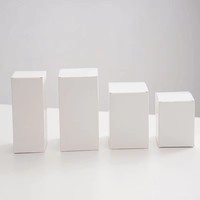 Anpassbare Logo Double Insertion Paper Box Blank Universal verpackung mit Matt Laminat ion Embossing Recycled Sponge Liner