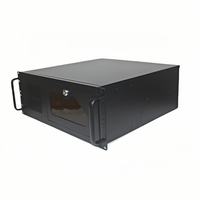 Caja de computadora industrial tipo rack 4u Servidor CNC Bit de disco duro múltiple horizontal con puerta y cerradura