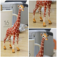 Jouets d'animaux en plastique PVC colorés pour enfants, simulation réaliste : girafe, éléphant, rhinocéros, ours brun, tigre, lion, léopard, cheval, unisexe