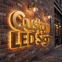 Nomor Rumah LED Modern dengan Penerangan Khusus, Tahan Air, Terbuat dari Baja Tahan Karat 304, Nomor LED dengan Lampu Latar.