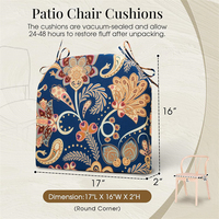 Coussins de chaise en métal antidérapants et amovibles à double face de haute qualité pour une utilisation en extérieur
