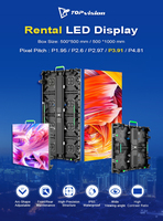 Pantalla LED P3.91 para Alquiler en Interiores/Exteriores, IP65 Impermeable, Alta Frecuencia de Actualización 7680Hz, Panel Programable para Animación, Centro Comercial
