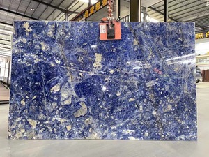 Lastra di <span class=keywords><strong>Marmo</strong></span> <span class=keywords><strong>Blu</strong></span> <span class=keywords><strong>Naturale</strong></span> di Alta Qualità, <span class=keywords><strong>Marmo</strong></span> <span class=keywords><strong>Blu</strong></span> Boliviano per Pareti del Bagno, Isola della Cucina, Top Lavabo, Parete Decorativa - Product Image 6