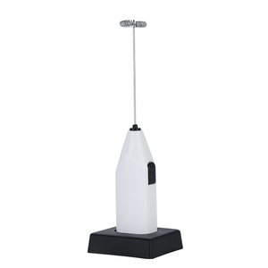 Nouveau design, batteur à œufs électrique de haute qualité, mousseur à lait sans fil avec support noir - Product Image 3