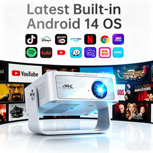 โปรเจคเตอร์ขนาดเล็ก Android 14 รองรับ 4K WiFi 6 Bluetooth 5.0 แบบพกพา พร้อมขาตั้ง สำหรับโฮมเธียเตอร์ - Product Image 2