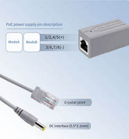 Répartiteur PoE Actif HX-PD03M Gris 48V vers DC12V 1.2A 10/100Mbps IEEE802.3AF/AT Non-isolé pour Système de Caméra IP de Surveillance ABS