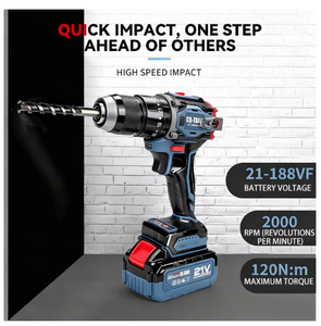 10mm 3 Jaw Chuck 60N.M Electric Drill 28-122PCS Hand Drill <b>Set</b> Dual Lithium Battery Pack Fast Charger Complete Accessories ODM - Product Image 5