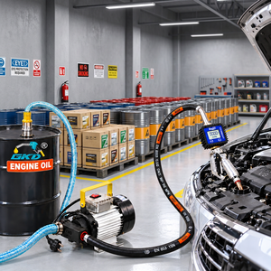 Kit dispensador de aceite para motores de alta resistencia, el más vendido, para talleres automotrices, con manguera de bomba y boquilla de control de flujo, disponible para la venta - Product Image 1