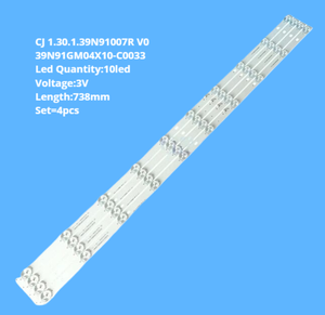 Bande de rétroéclairage LED d'origine CJ 1.30.1.39N91007R V0 39N91GM04X10-C0033 pour <span class=keywords><strong>Philco</strong></span> PH39N91DSG - Product Image 1