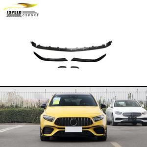 Lèvre avant en fibre de carbone pour <span class=keywords><strong>Mercedes</strong></span> <span class=keywords><strong>Benz</strong></span> <span class=keywords><strong>Classe</strong></span> <span class=keywords><strong>A</strong></span> V177 A45 <span class=keywords><strong>AMG</strong></span> S Sedan 4 portes 2020-2022 - Product Image 1