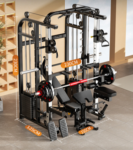 Equipo de Gimnasio Comercial, Máquina Multifunción para Fisicoculturismo, Cable Crossover, Power Squat Rack, Máquina Smith - Product Image 2
