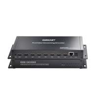 Codificador de Video HD MI de 8 Canales H.265, 8 Canales HD a IP RTMP RTSP SRT con Soporte OSD para Transmisión en Vivo para Iglesias, Sistema de IPTV para Hoteles