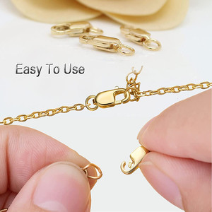 Bán Chạy Vòng Kẹp Càng Tôm Hùm Bằng Đồng Thau Vàng Lấp Đầy Với Hạt Mở Vòng Nhảy Cho Dây Chuyền Vòng Tay Hoặc Làm Trang Sức Bằng Đồng - Product Image 2