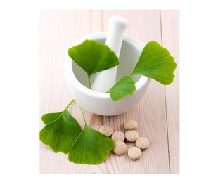 Extrait de Ginkgo Biloba 24% Flavones en poudre testé HPLC, poudre de feuilles végétales, ingrédient végétal naturel pour complément alimentaire - Product Image 1