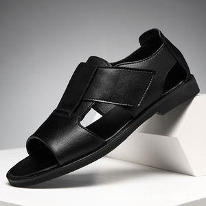 Pantuflas de Tela con Velcro Ajustables para Hombre, Suaves, Antideslizantes, Transpirables, Calzado Plano Informal, Sandalias Deslizantes - Product Image 5