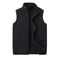 Veste sans manches en polaire personnalisée avec logo unisexe pour hommes et femmes