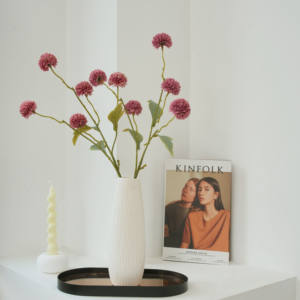 Flores artificiales 5 cabezas flores decorativas de diente de león de una sola rama para boda decorativa - Product Image 1