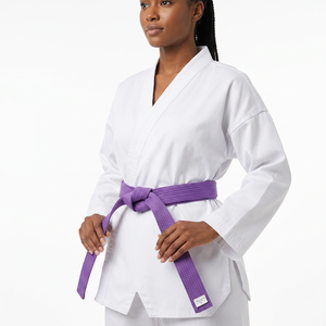 Cinturón de Artes Marciales de Taekwondo, Karate y Judo Personalizado al por Mayor, Cinturón de Entrenamiento de Cintura Alta de Algodón/Poliéster para Jiu Jitsu Brasileño - Product Image 4
