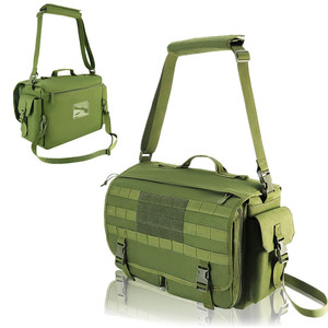 Sac messager tactique 2026 pour ordinateur portable, sac à bandoulière multifonctionnel imperméable avec compartiment antivol, système MOLLE - Product Image 2