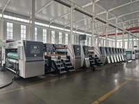 Machine d'impression flexographique et de découpe rotative à grande vitesse pour boîtes en carton ondulé, 2, 3, 4, 5 couleurs, 300 pièces/min, avec empileur