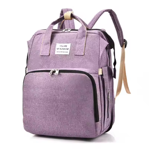 Portable Oxford Cloth Folding <strong>Bed</strong> Mummy Bag Waterproof Lightweight Large Capacity Baby Diaper <strong>Backpack</strong> Women's Outdoor <strong>Backpack</strong> - Product Image 5