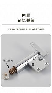 Charnières industrielles en alliage de zinc pour meubles, tables de toilette, miroirs de cuisine, durables, installation facile, montage encastré, angle d'ouverture de 90 degrés - Product Image 6