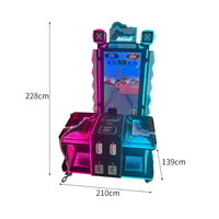 Machine de jeu d'arcade vidéo à pièces pour bébé ours 2 joueurs écran LCD 65 pouces en plastique pour salle de jeux à domicile