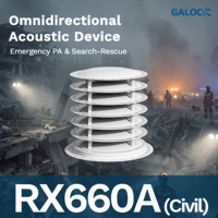 Microphone omnidirectionnel de diffusion vocale en direct pour missions de recherche et de sauvetage sur le terrain, diffusion publique en temps réel, voix d'urgence TCP