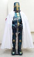Toledo Combat Corps complet Armure médiévale Fait à la main Plus Size Knight Suit of Templar Replica avec fermeture à col en V