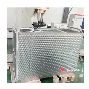 Energy Efficient Laser Welded Plate Coil Evaporator Heating and Cooling Pillow Plate Heat Exchanger