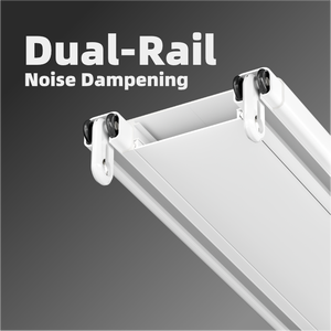 <span class=keywords><strong>Rail</strong></span> de rideau double en aluminium robuste, silencieux, à fixation au <span class=keywords><strong>plafond</strong></span>, avec vis cachées, pour projets hôteliers - Vente en gros usine - Product Image 5