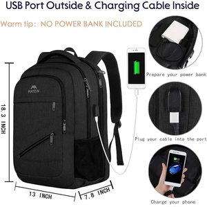 ALIC-Mochila de poliéster para ordenador escolar, mochila impermeable antirrobo con logotipo personalizado para viaje de negocios, mochila para ordenador portátil para hombre - Product Image 2