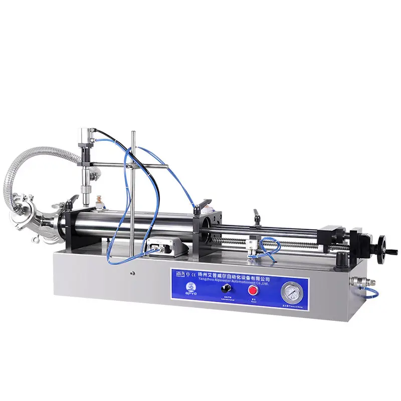 GZJ 100ml-1000ml Cosmetic Making Production Line liquid filling Cream Thermostatic honey Filling Machine