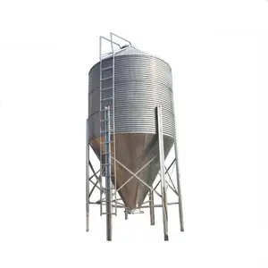 High quality low price chicken farm Corn Wheat Paddy Rice grain silo for storage