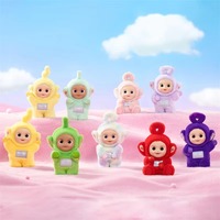 Popmart boîte aveugle jouets en peluche originaux Action Anime Figure à collectionner coeur battant Teletubbies Vibrancy Series mignon belle poupée