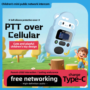 <span class=keywords><strong>Radio</strong></span> POC Mini 4G Personalizado M2 con Diseño de Dibujos Animados para Niños, con Funda Protectora de Silicona, Intercomunicador Inalámbrico de 5000 km, Walkie Talkie PTT para Niños - Product Image 2