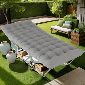 Lit de camping pliant avec sac de rangement pour adultes Lit de couchage léger portable pour voyage en plein air randonnée facile à installer - Product Image 5