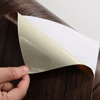 Película de PVC para Decoración de Puertas, Revestimiento de Muebles con Aspecto de Madera, Vinilo para Envolver, Resistente al Calor y a Explosiones, para Hoteles