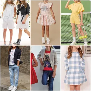 Bán Buôn Mới Nhất Thời Trang Bé Gái Bên Trẻ Em Dresses Trẻ Em Ưa Thích Hoa Cánh Hoa Thứ Hai Tay Quần Áo Sử Dụng Quần Áo