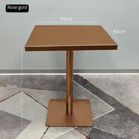 Tables en acier inoxydable rondes et carrées minimalistes et abordables pour restaurants, bars, tables d'appoint d'angle, tables basses et usage commercial