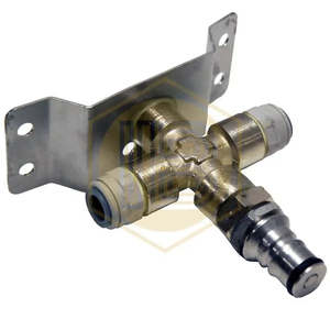 Testa di accoppiamento a sfera autopulente con raccordo John Guest 3/8 per tubi, guarnizione EPDM per erogazione birra - Product Image 3