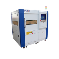 Machine de découpe laser à fibre de type portique Derek haute précision 1500W-3000W avec pince de fixation 600x600mm pour la découpe de métaux fins