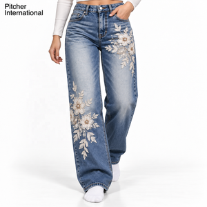 Fournisseur OEM de jeans évasés en denim pour femmes, jeans vintage, marque privée pour les détaillants de mode américains, commandes en gros - Product Image 1