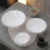 Moules à gâteau ronds en silicone jetables, imperméables, antiadhésifs, résistants à la chaleur, écologiques, plus de 20 pièces