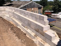 C-TECH Moule en acier préfabriqué pour la récupération de déchets de béton, empilable, pour blocs de béton à tête plate, modèle de moulage robuste 00
